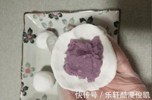 紫薯泥|用平底锅就能做芋泥紫薯年糕,外酥里糯口感,好吃又可口