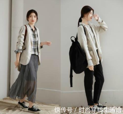 简约|秋天出游,换上简约舒服的慵懒风穿搭,找到简单快乐的自己