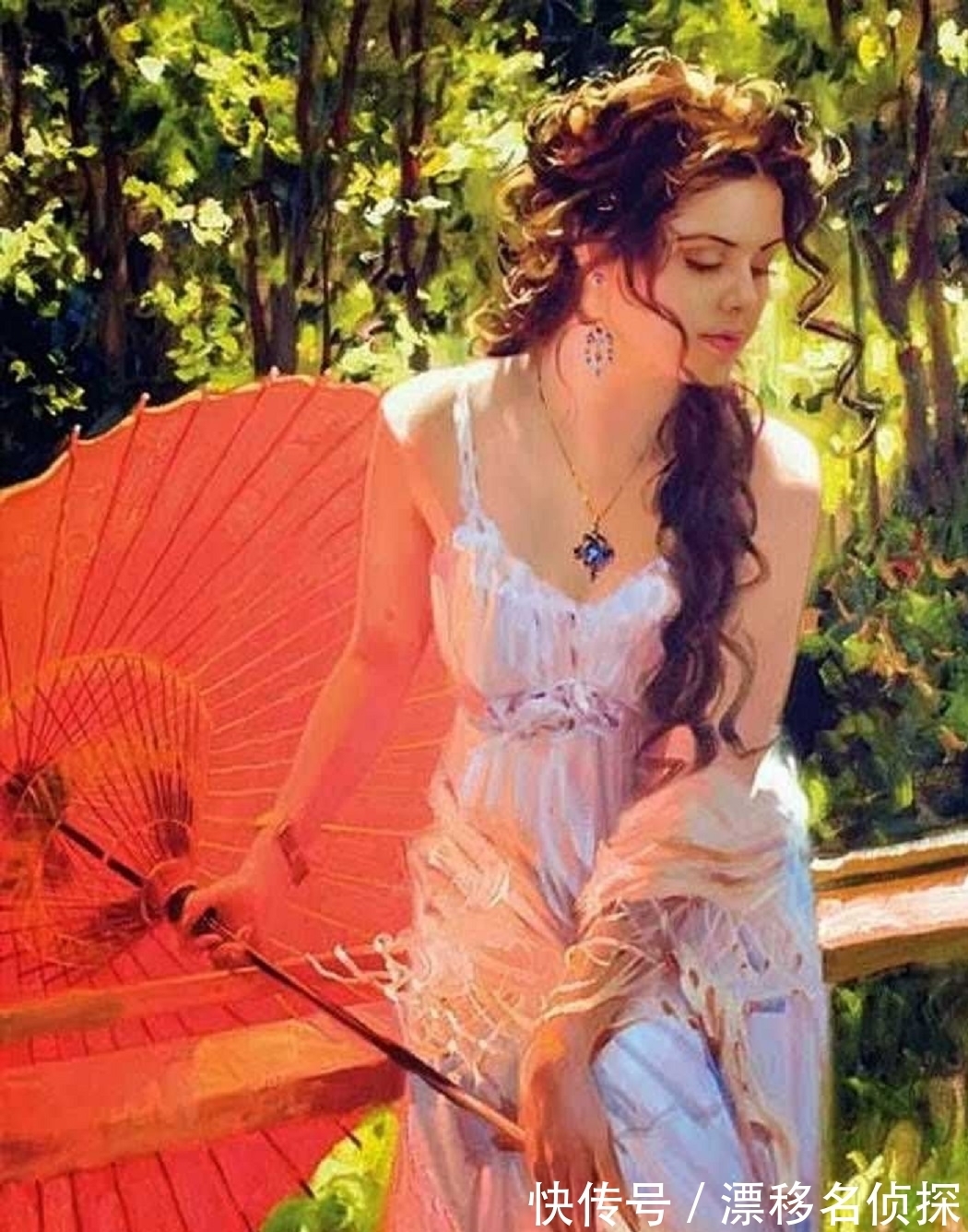 绘画#明艳的色彩中迸发出唯美惊艳的女性魅力——擅画女人的约翰逊