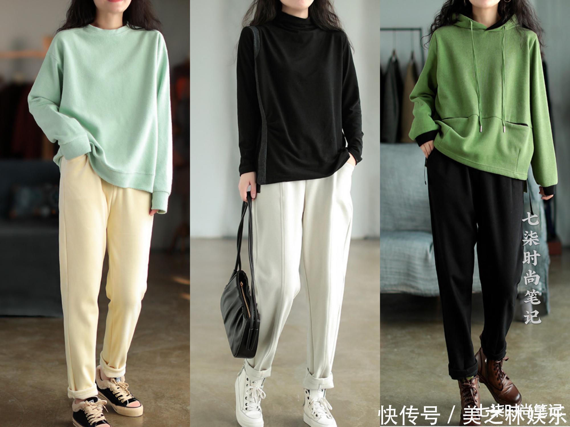 恬静|秋冬慵懒舒适的日常穿搭,落落大方又温柔恬静的文艺范,有你喜欢