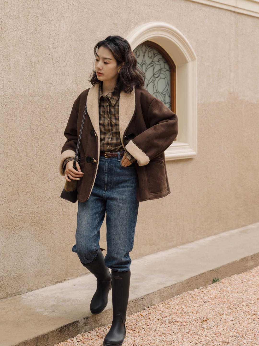 博主 长筒靴怎么穿?建议你试试“塞裤脚”,显高显瘦还超级有范儿