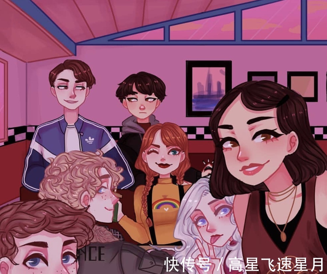 雪碧|国外画师眼中的“汽水拟人化”,芬达无敌美少女,可乐CP真养眼