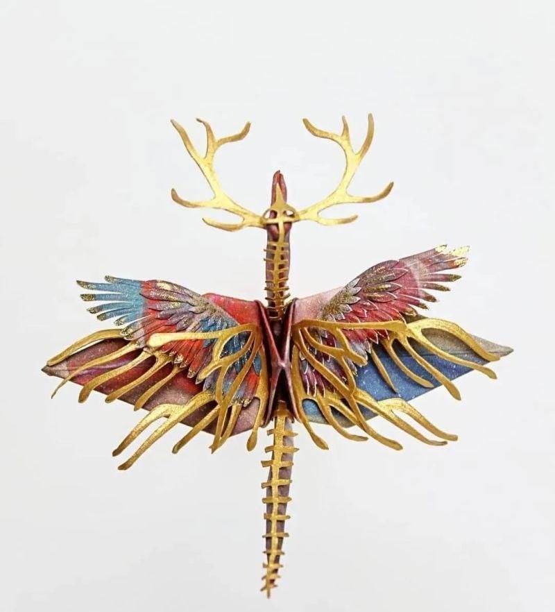 灵感$抑郁小哥把一只2毛钱的千纸鹤折成了我买不起的样子,不但病好了还年入百万