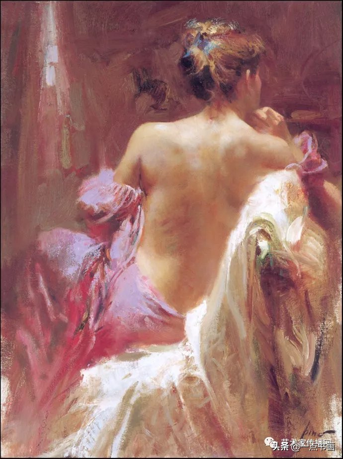 美术学院$皮诺德埃尼的油画人物,色彩斑斓,动静结合,光彩照人