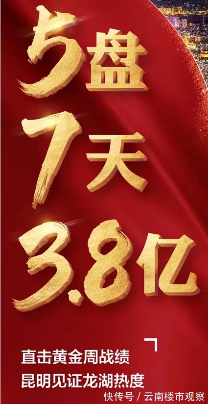 均价|昆明楼市热度回来了!单盘7天1.97亿!直击黄金周23盘战绩!