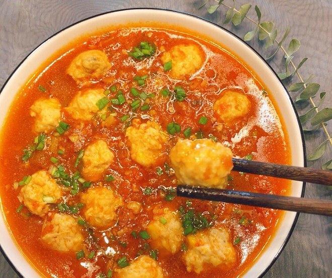 酸甜开胃的减肥菜谱，低脂番茄鸡肉丸，做法简单，美味吃不胖