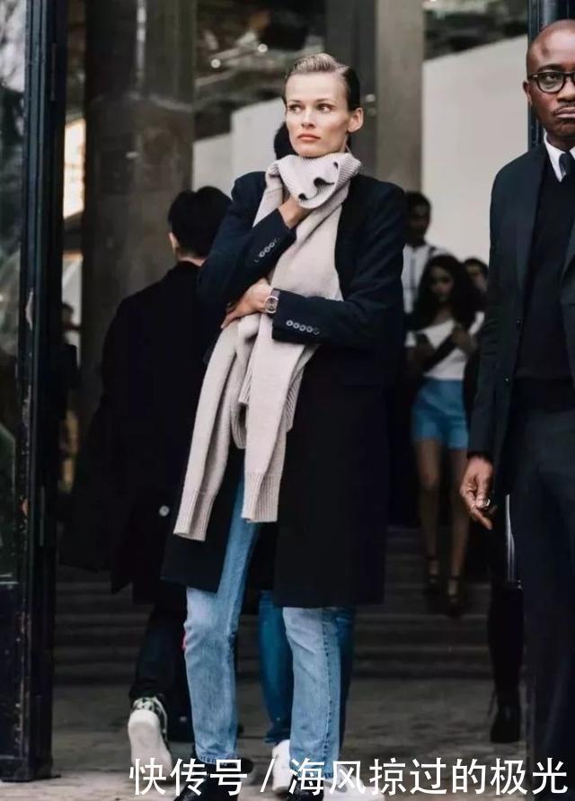 外套|外套穿搭经典的黑色外套,秋冬怎么穿才能气质不沉闷!