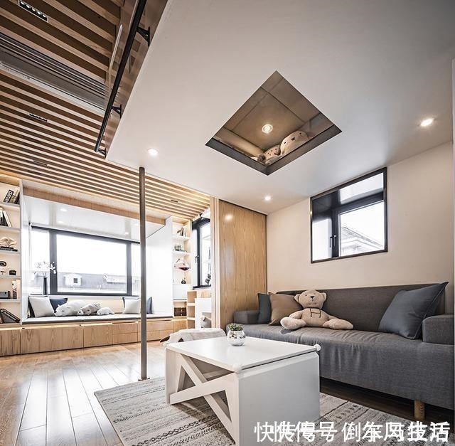 蜗居|套内仅34㎡,空间利用到极致,蜗居变“豪宅”,一家五口很满意!