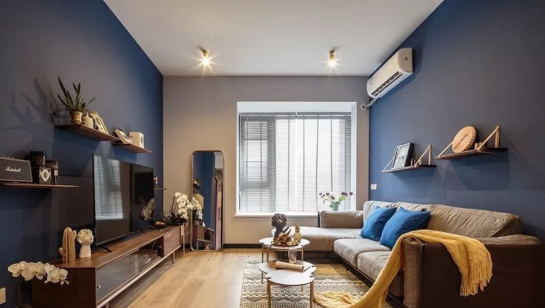 墙面|小户型难设计?看她如何将60㎡混搭小两居变得宽敞、时尚又温馨