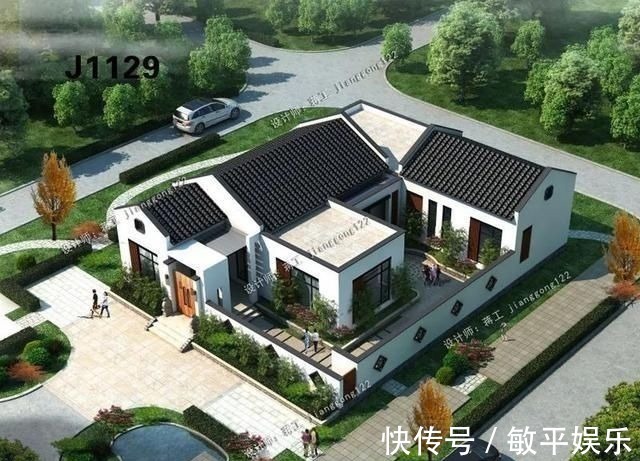 农村别墅|5款带院子的农村别墅,30年后,我想住在这样的房子里养老