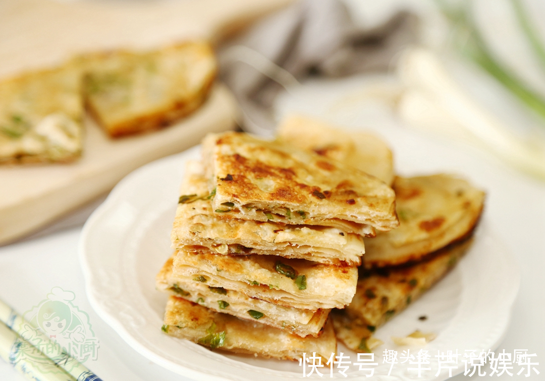 葱花饼吃了几十年,第一次发现如此妙招,太棒了!又快又好层层酥