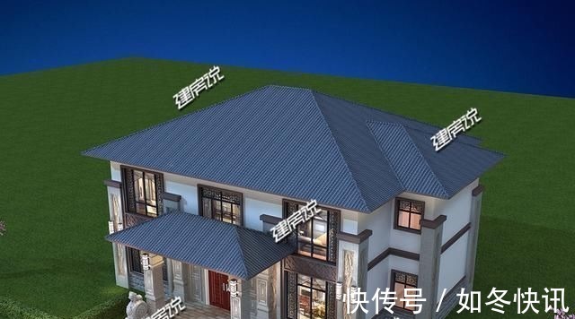 小天地|精致典雅的二层新中式别墅,不仅住的舒服,家庭也很幸福