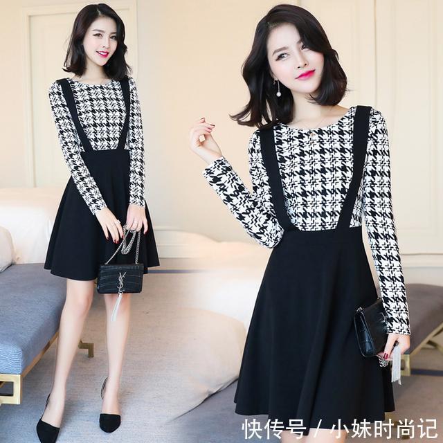 小香风 好看修身裙子,时尚甜美,细腰美腿轻松穿出来