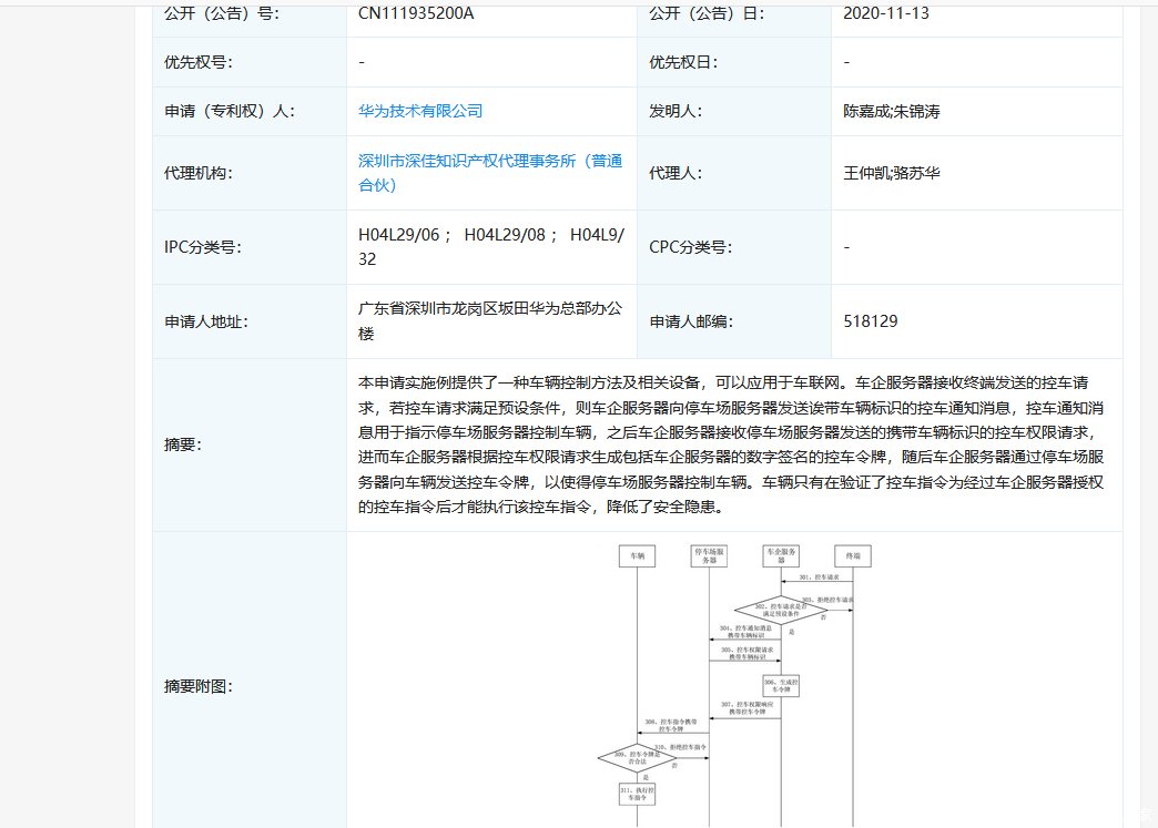 汽车|华为迈出造车第一步？新增两项汽车专利