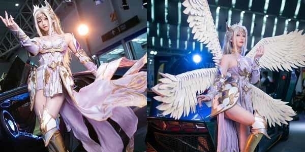 身材|斗罗大陆:千仞雪神级COS亮相,跑车加绝美“天使装”,身材太耀眼了!