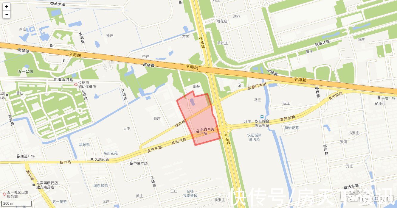 地块|仪征挂牌一幅住宅用地 起始楼面价约为4503.49元/平米