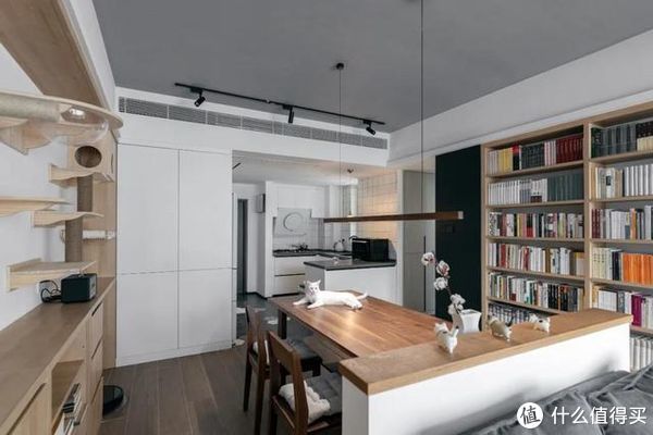 客厅|舍弃客厅,不买茶几!福建90后男主的家,因媲美图书馆而走红网络