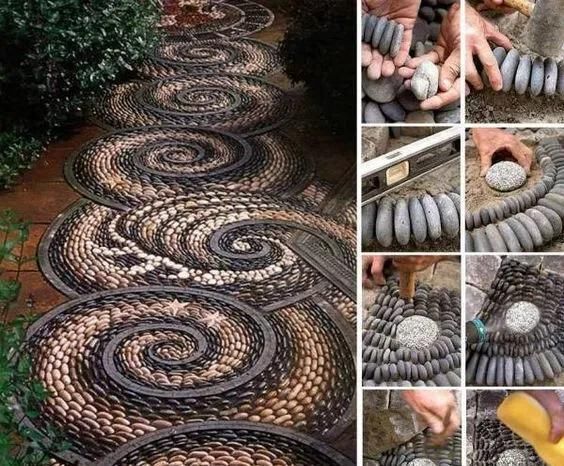 回家|石头画已经过去了,现在流行玩石贴画捡一堆石头回家,玩过瘾