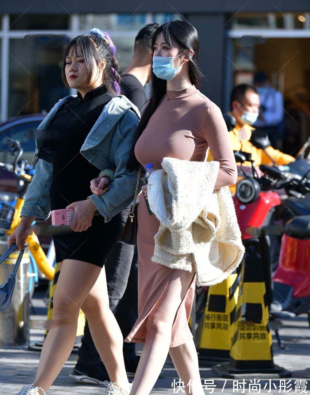 tips 修身中长裙，旗袍样式，选择合适的衣服展现出你的优雅