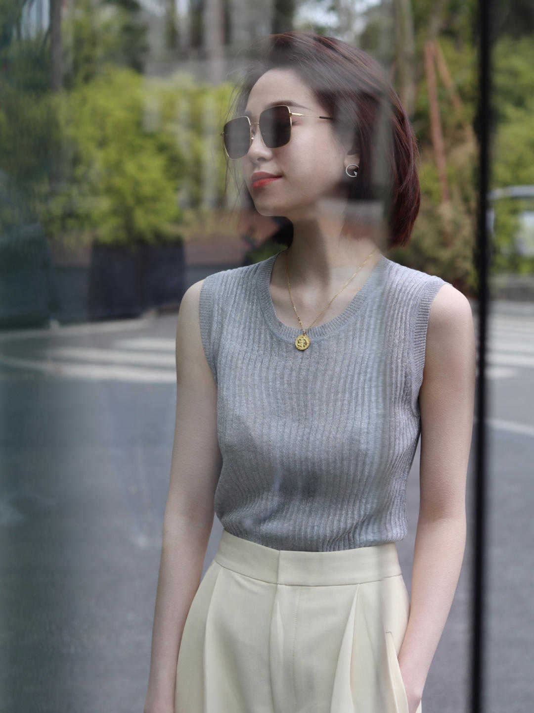 穿搭|3、40岁这样穿很高级,短袖搭配阔腿裤显高显瘦,减龄又洋气