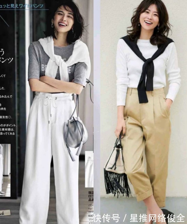 t恤|这才是中年女人该有的秋季穿搭，优雅又体面，3个技巧为气质加分