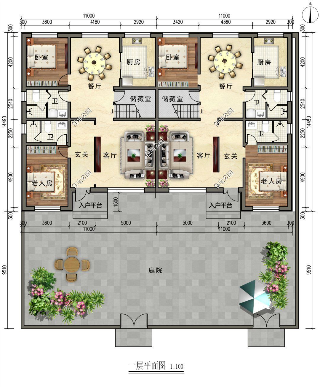 建筑|兄弟俩回乡建房，是建单户型好还是双拼房好？