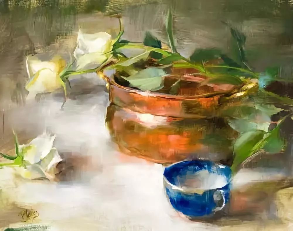 布莱斯@艺术家布莱斯油画里的色彩情感,表现在每一笔的展现