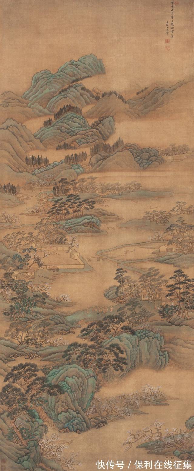 清代@王翚作品欣赏 鉴定清代画家王翚笔墨拍卖市场如何