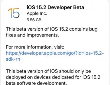 ios|iOS 15.2 Beta来袭，苹果连续三更