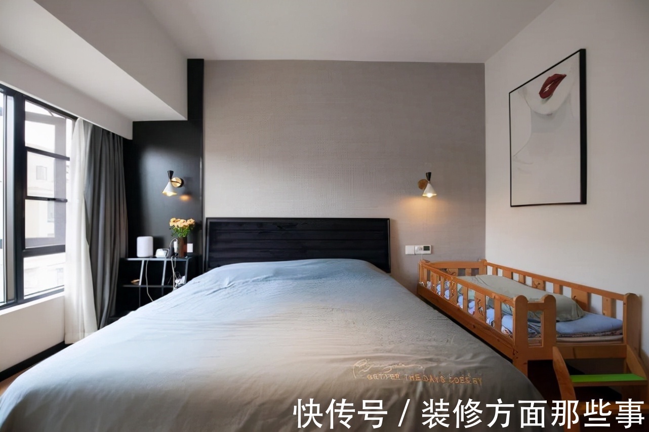 黑白灰|111平极简的黑白灰营造奢华氛围，几何拼接墙面高级又有设计感