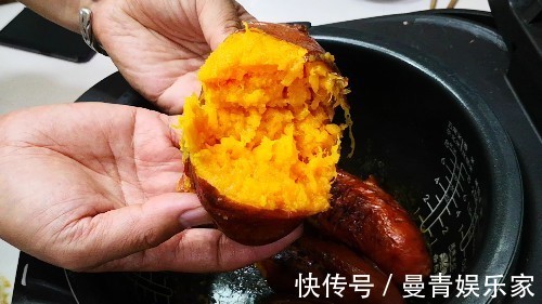 电饭锅烤红薯，可别直接上锅烤，2个小技巧，红薯又香又甜不烧心