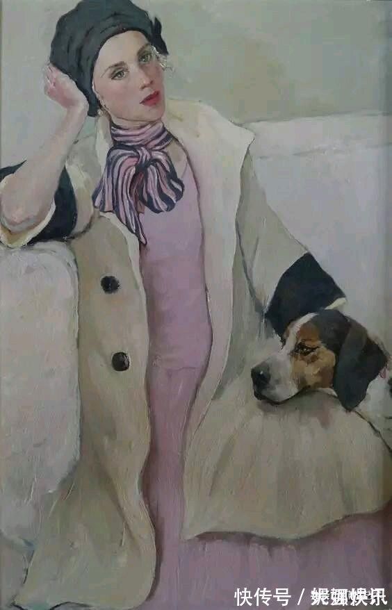 女画家$乌克兰女画家色粉画作品,跳舞的姑娘可真美