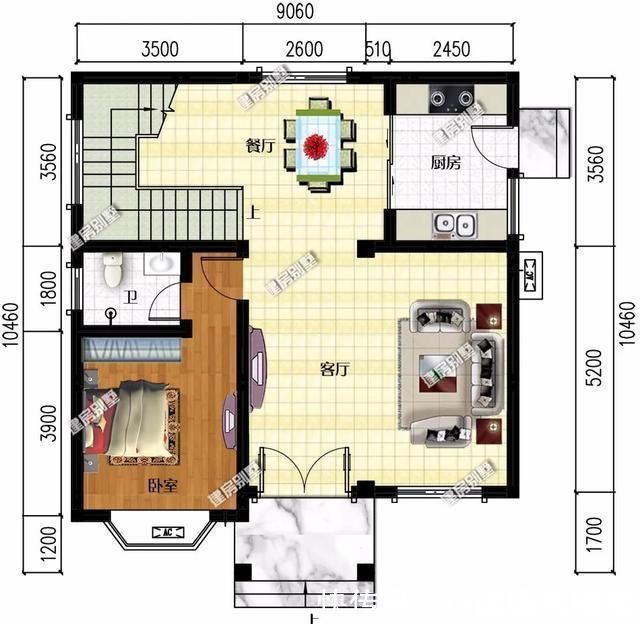 户型|宽8-9米左右的别墅，造价30万每栋，孝顺的子女都给爸妈建了