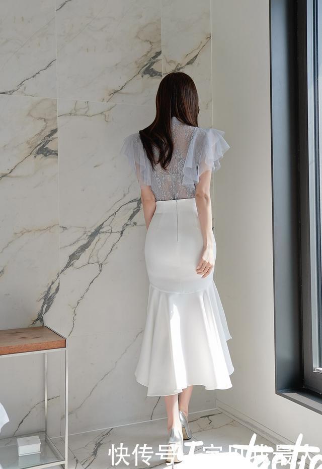 女神孙允珠时尚穿搭薄纱微透裙装,性感迷人