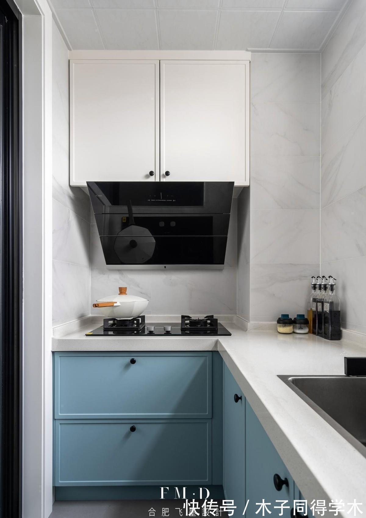 地柜|全家人都满意的厨房:用这套“2+2+2”橱柜布局法,1㎡能当2㎡用