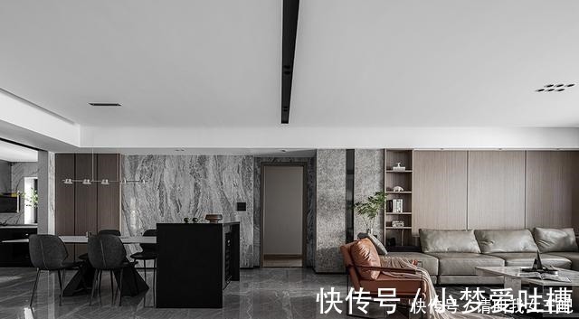 现代|180㎡大平层,现代简约+无主灯设计,客餐厅精致有格调!