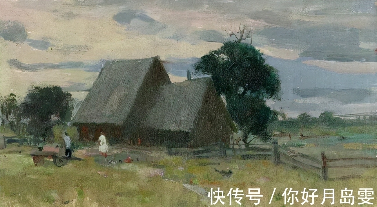 布面油画&著名油画家杨鸣山的风景写生作品,净化心灵!