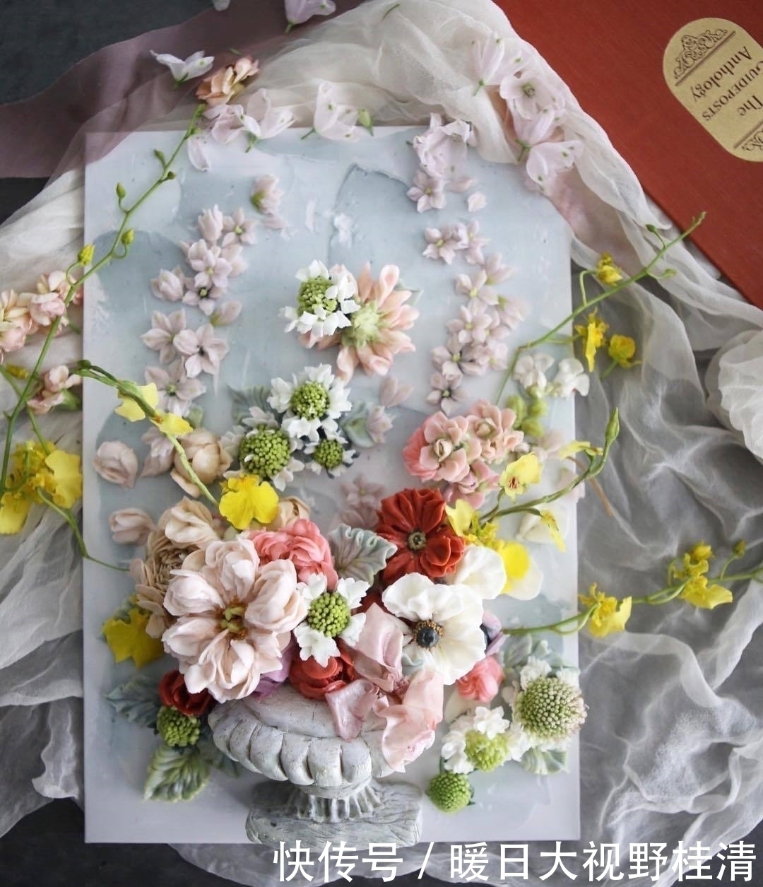 撩人|她做的鲜花蛋糕太撩人,看完后全世界都惊艳了