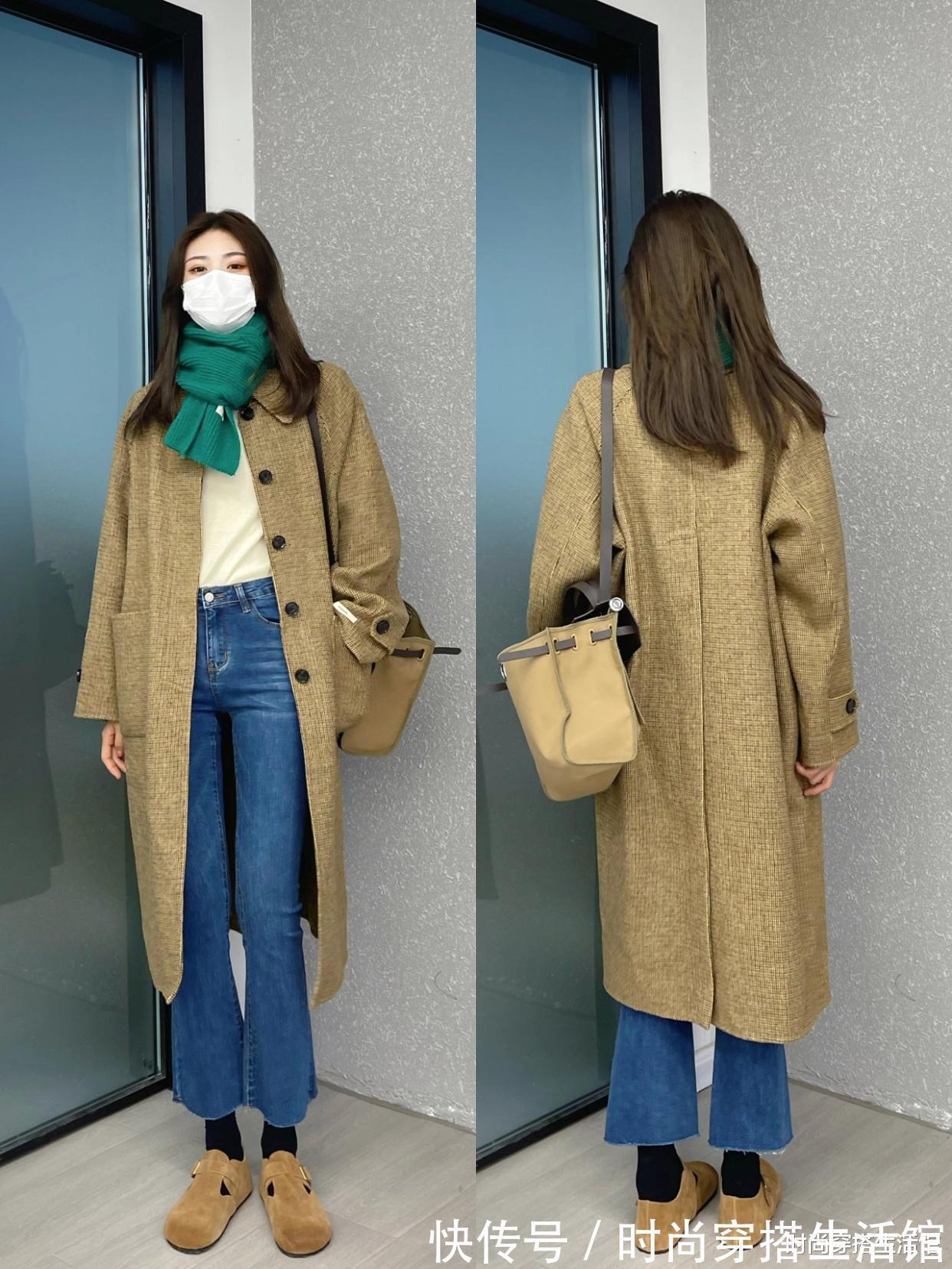 版型|女人再懒,穿大衣也别配打底裤,今年流行这样穿,时髦显瘦又高级