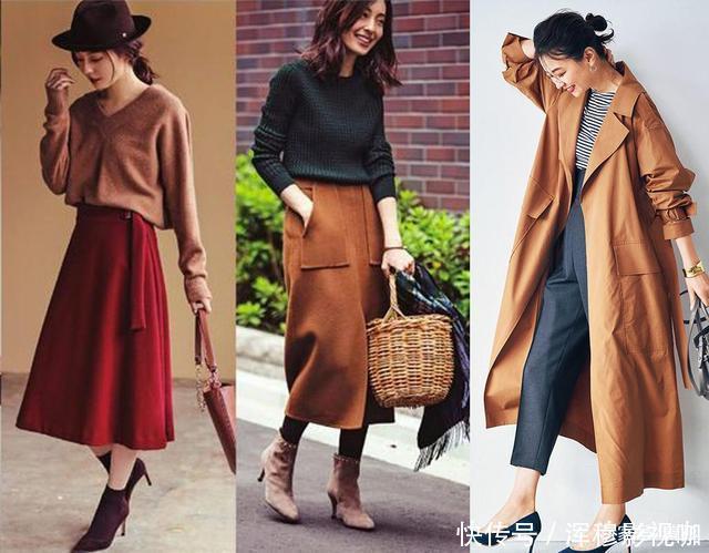 真正会穿衣的女人，冬天更爱穿暖色，这些实用搭配示范值得收藏