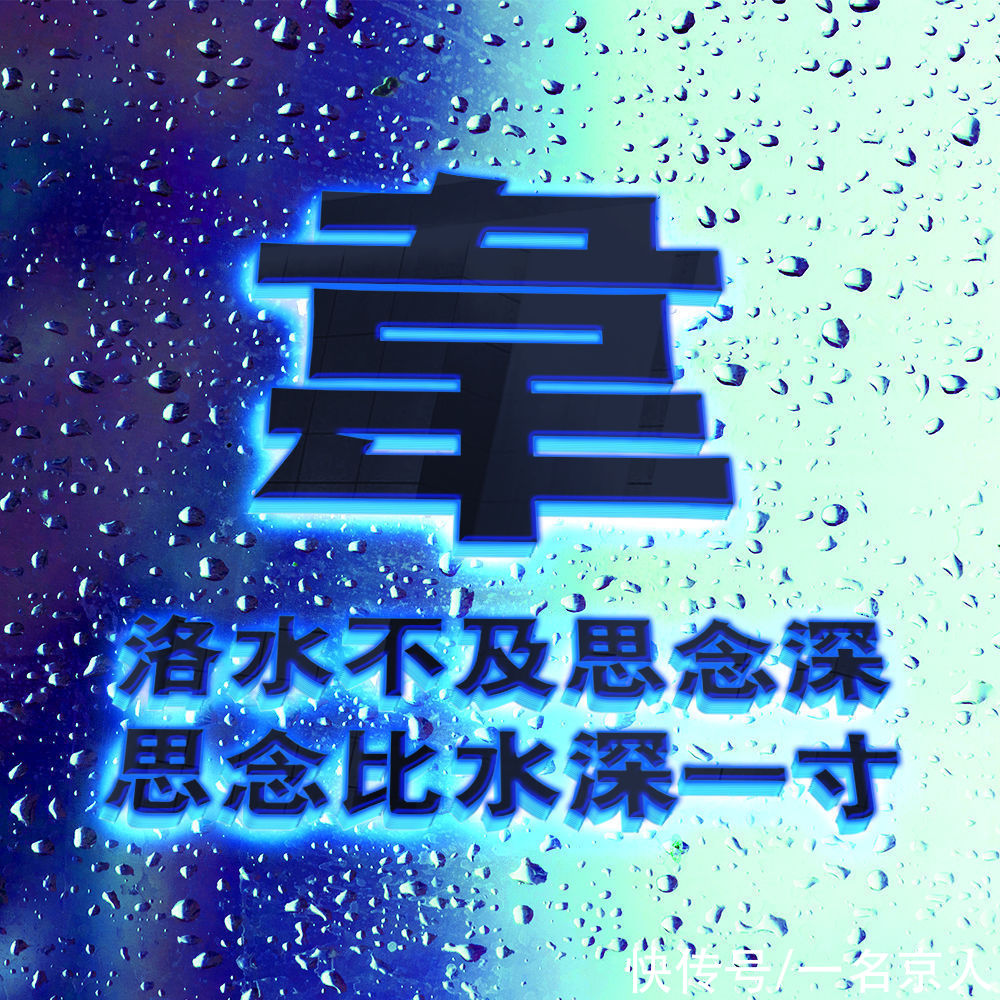 白萍|爆款蓝色质感雨滴头像，梦幻百家姓创意壁纸，21张为你而来