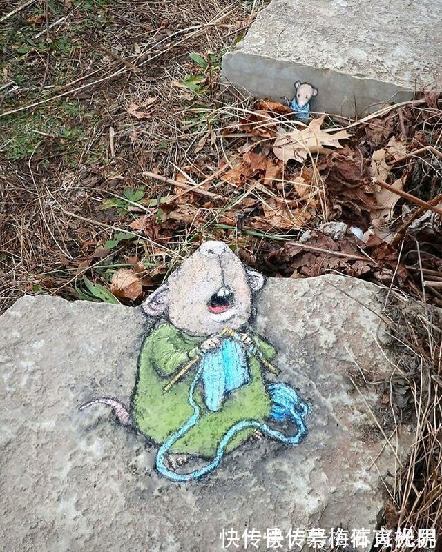 密歇根州!他用粉笔在街边“乱涂乱画”,吸引了百万粉丝,网友:能多来点吗