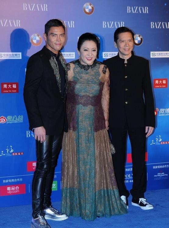 独特魅力|向太这气质真不是吹的,穿墨蓝色外套简约低调,难掩强大气场