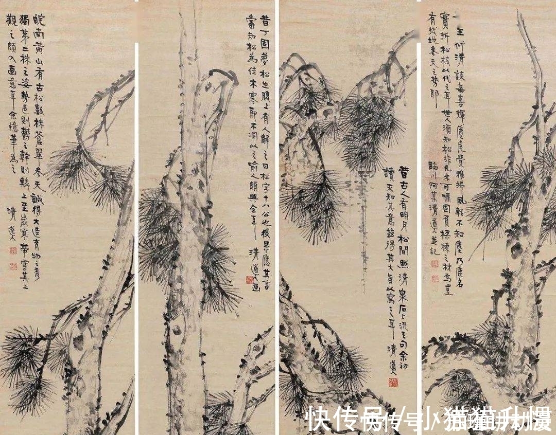 文人|张大千有一位道士老师叫李瑞清,其绘画延续了文人风骨金石味十足