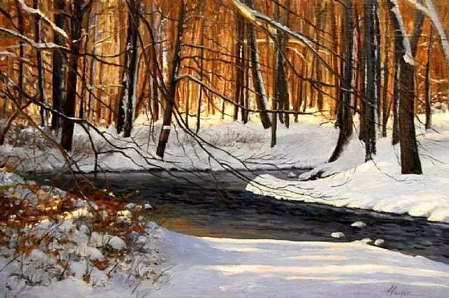 油画#加拿大画家Lili Anne Laurin的风景油画,在形色光影中倾洒出绝美风景