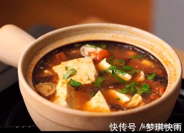 香菜|低脂番茄鸡蛋豆腐羹,健康减脂小套餐,吃得饱饱的减肥