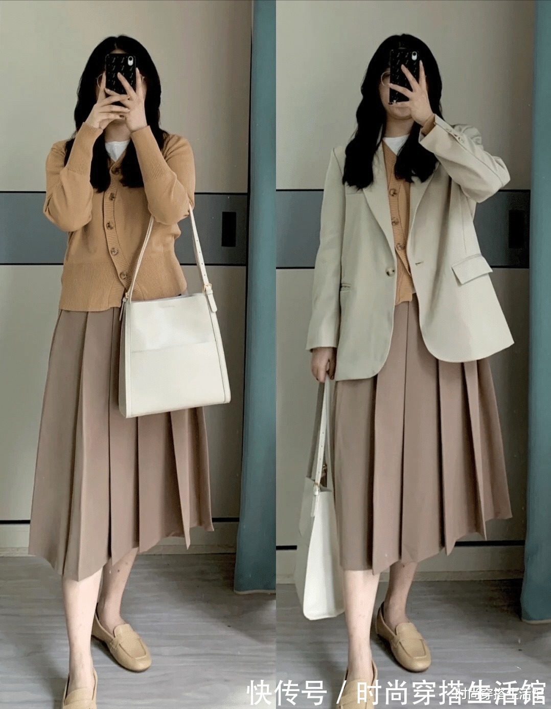 优雅|讲真,秋天还是大地色比较好看,这样穿优雅文艺又减龄