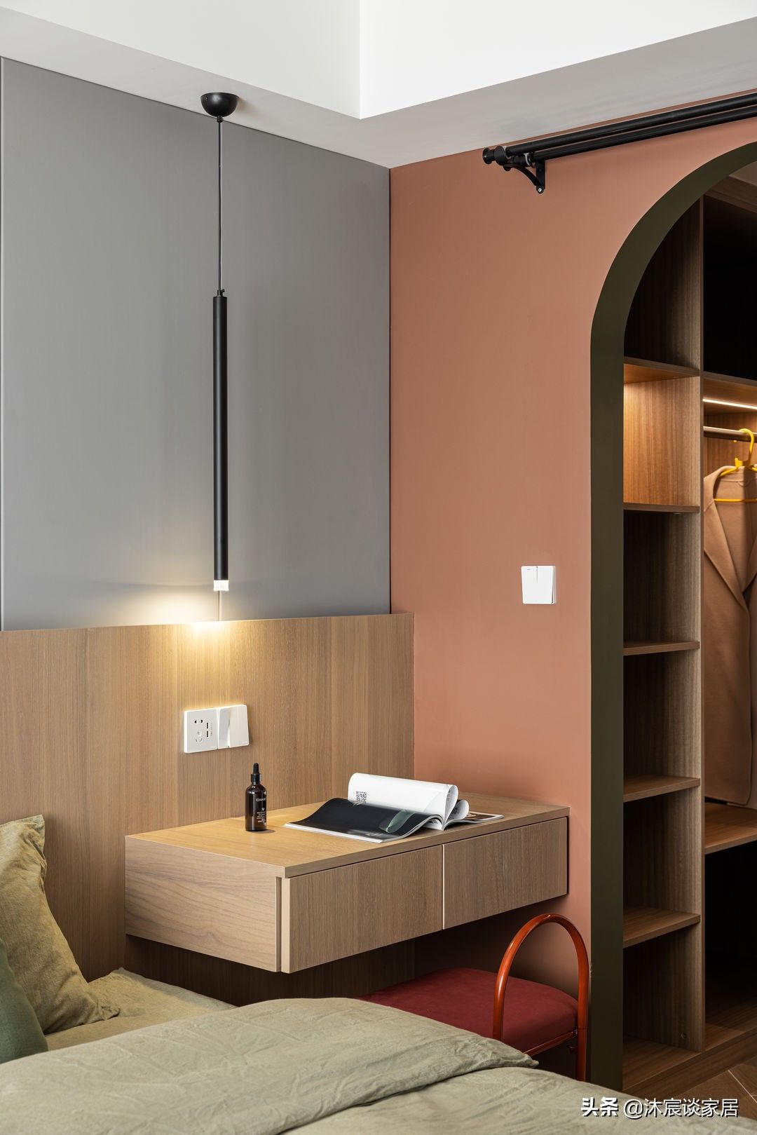 大理石|如果看腻了大白墙,又觉得大理石好冷,不妨用木饰面,让家更温馨