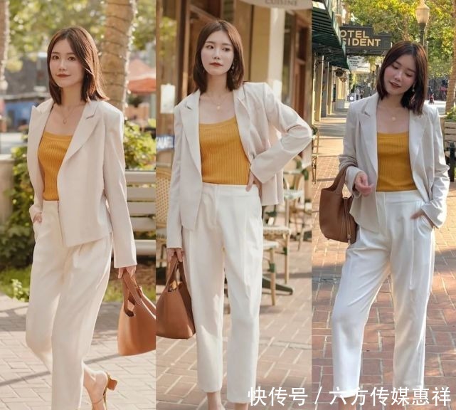 西装外套|今夏流行穿九分裤搭配凉鞋,出门方便省时又时髦