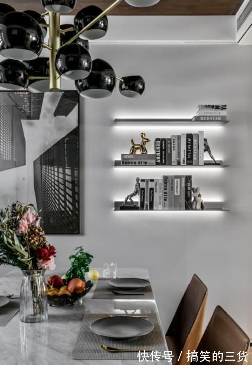 轻奢|130㎡最艺术的现代轻奢风格，这种设计太有意思了！